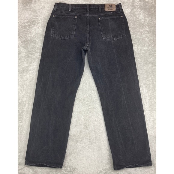 Vintage Wrangler Dale Earnhardt 3 Jeans Black Wash Denim Mens 36x29 - Picture 2 of 15